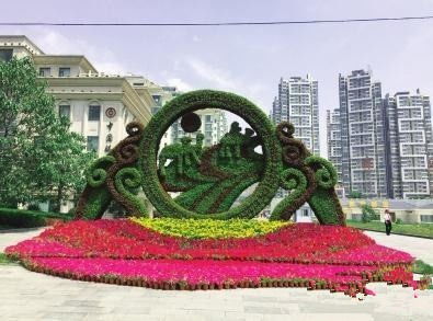 園林景觀五色草造型專業制作 成都五色草雕塑廠價直銷量大從優